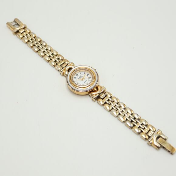 Vintage Anne Klein Swiss Two Tone Womens 24mm Watch 5.75" Bracelet w New Battery - Picture 11 of 16
